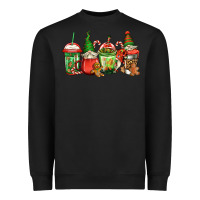 Black christmas gnomes coffee Heavyweight Sweatshirt - Jasminsmagicworld