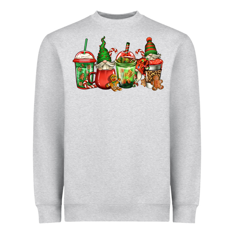 Christmas Gnomes Coffee Heavyweight Sweatshirt by Jasminsmagicworld | Teevron