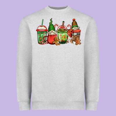 Christmas Gnomes Coffee Heavyweight Sweatshirt Designed By Jasminsmagicworld