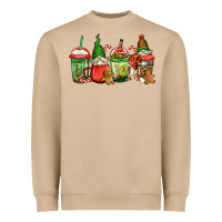 Mushroom christmas gnomes coffee Heavyweight Sweatshirt - Jasminsmagicworld