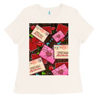 Bone love letters with roses  air Ladies Tee - AdoDesignShop