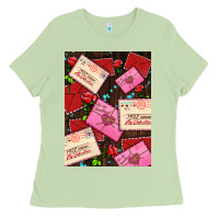 Matcha love letters with roses  air Ladies Tee - AdoDesignShop