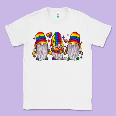 Pride Gnome Classic Tee Designed By Jahusdesignshop