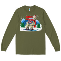Army Green fleece navidad alpaca mountains Long Sleeve Tee - LillyAllenDesigns