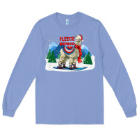 Colony Blue fleece navidad alpaca mountains Long Sleeve Tee - LillyAllenDesigns