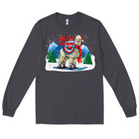 Fleece Navidad Alpaca Mountains Long Sleeve Tee | Teevron