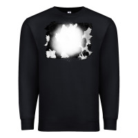 Black Cowhide Bleached Premium Sweatshirt - CowCowDesign