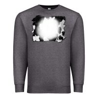 Charcoal Heather Cowhide Bleached Premium Sweatshirt - CowCowDesign