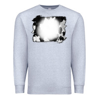 Heather Grey Cowhide Bleached Premium Sweatshirt - CowCowDesign