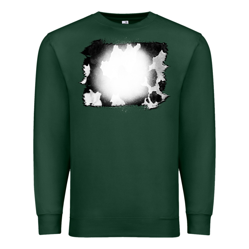Cowhide Bleached Premium Sweatshirt by CowCowDesign | Teevron