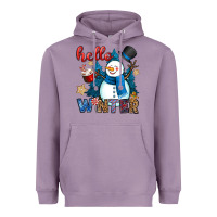 Lavender hello winter Heavyweight Hoodie - OliviaCreatesArt