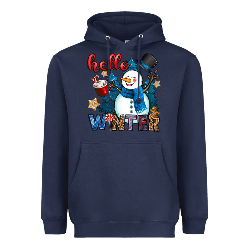 Hello Winter Heavyweight Hoodie by OliviaCreatesArt | Teevron
