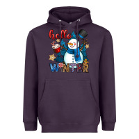 Plum hello winter Heavyweight Hoodie - OliviaCreatesArt