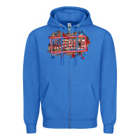 True Royal America Zipper Hoodie - HowdyJamesFarm