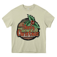 Mossy Merry Christmas Heavy Core Tee - JahusDesignShop