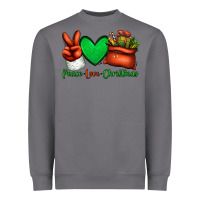Storm peace love Christmas Santa Claus hand Heavyweight Sweatshirt - Jasminsmagicworld