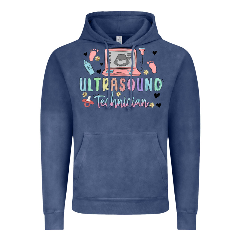 Ultrasound Technician Vintage Hoodie by MaliasSmallBusiness | Teevron