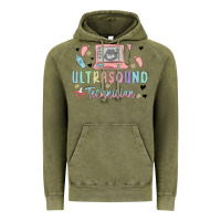 Vintage Olive ultrasound technician Vintage Hoodie - MaliasSmallBusiness