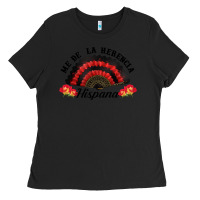 Black me de la herencia hispana hand fan Ladies Tee - BundleAndBundleShop
