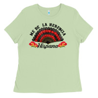 Matcha me de la herencia hispana hand fan Ladies Tee - BundleAndBundleShop