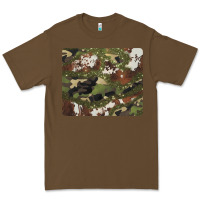 Cacao black and brown cowhide camouflage Premium Tee - BarkalooDesign