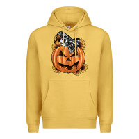 Antique Gold sunflower pumpkin Premium Hoodie - JahusDesignShop