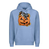 Colony Blue sunflower pumpkin Premium Hoodie - JahusDesignShop