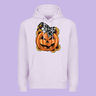 Sunflower Pumpkin Premium Hoodie Designed By Jahusdesignshop