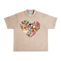 French Oak christmas heart Urban Heavy Tee - MaliasSmallBusiness