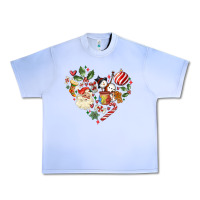 Grape Ice christmas heart Urban Heavy Tee - MaliasSmallBusiness