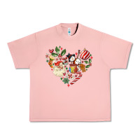 Salmon christmas heart Urban Heavy Tee - MaliasSmallBusiness