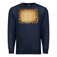 Navy Buralp and Leopard Premium Sweatshirt - CowCowDesign