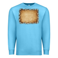 Ocean Blue Buralp and Leopard Premium Sweatshirt - CowCowDesign