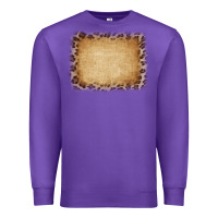Purple Buralp and Leopard Premium Sweatshirt - CowCowDesign