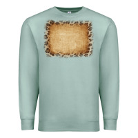 Seafoam Buralp and Leopard Premium Sweatshirt - CowCowDesign