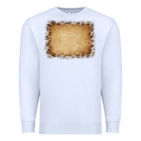 White Buralp and Leopard Premium Sweatshirt - CowCowDesign
