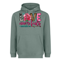 Sage love never fails Heavyweight Hoodie - OliviaCreatesArt