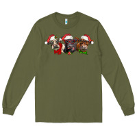 Army Green christmas heifers Long Sleeve Tee - LillyAllenDesigns