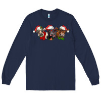 Navy christmas heifers Long Sleeve Tee - LillyAllenDesigns
