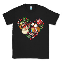 Black christmas heart Classic Tee - MaliasSmallBusiness