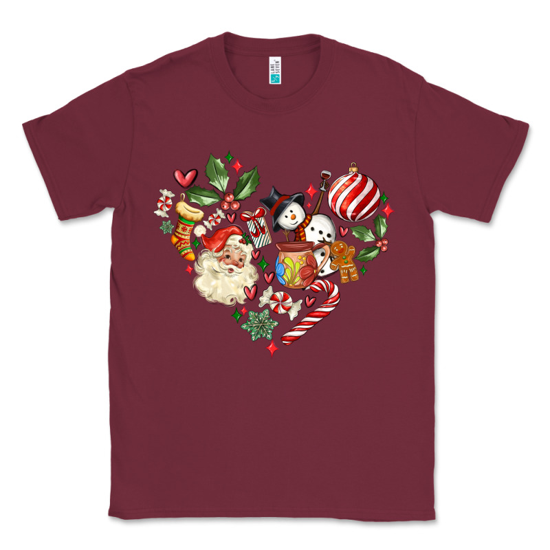 Christmas Heart Classic Tee by MaliasSmallBusiness | Teevron