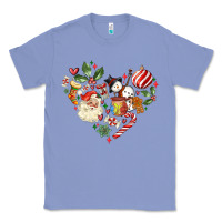 Colony Blue christmas heart Classic Tee - MaliasSmallBusiness