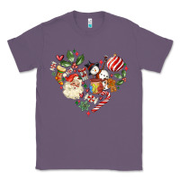 Lavender christmas heart Classic Tee - MaliasSmallBusiness