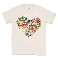 Natural christmas heart Classic Tee - MaliasSmallBusiness