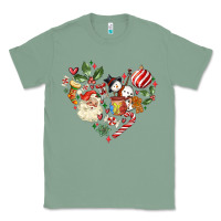 Sage christmas heart Classic Tee - MaliasSmallBusiness