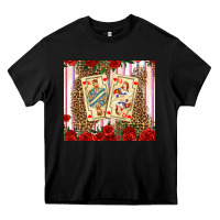 Black valentines day playing cards Heavy Core Tee - AdoDesignShop