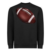 Black football Heavyweight Sweatshirt - BarkalooDesign