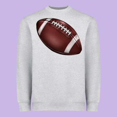 Football Heavyweight Sweatshirt Designed By Barkaloodesign