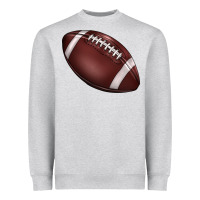 Heather Grey football Heavyweight Sweatshirt - BarkalooDesign