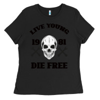 Black Live Young Die Free Ladies Tee - Bettercallsaul